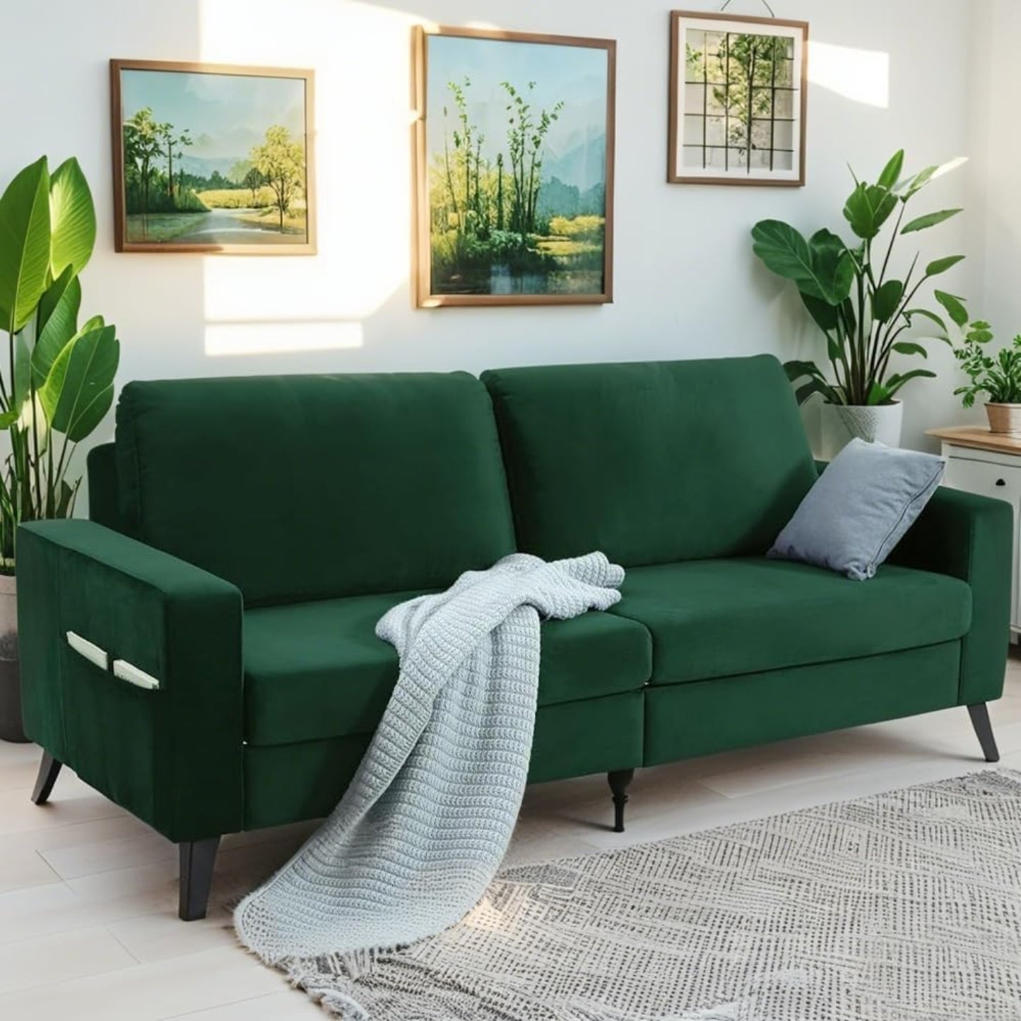 YODOLLA 200cm Sofa Couch, Large 2-3 Seater Modern Sofa