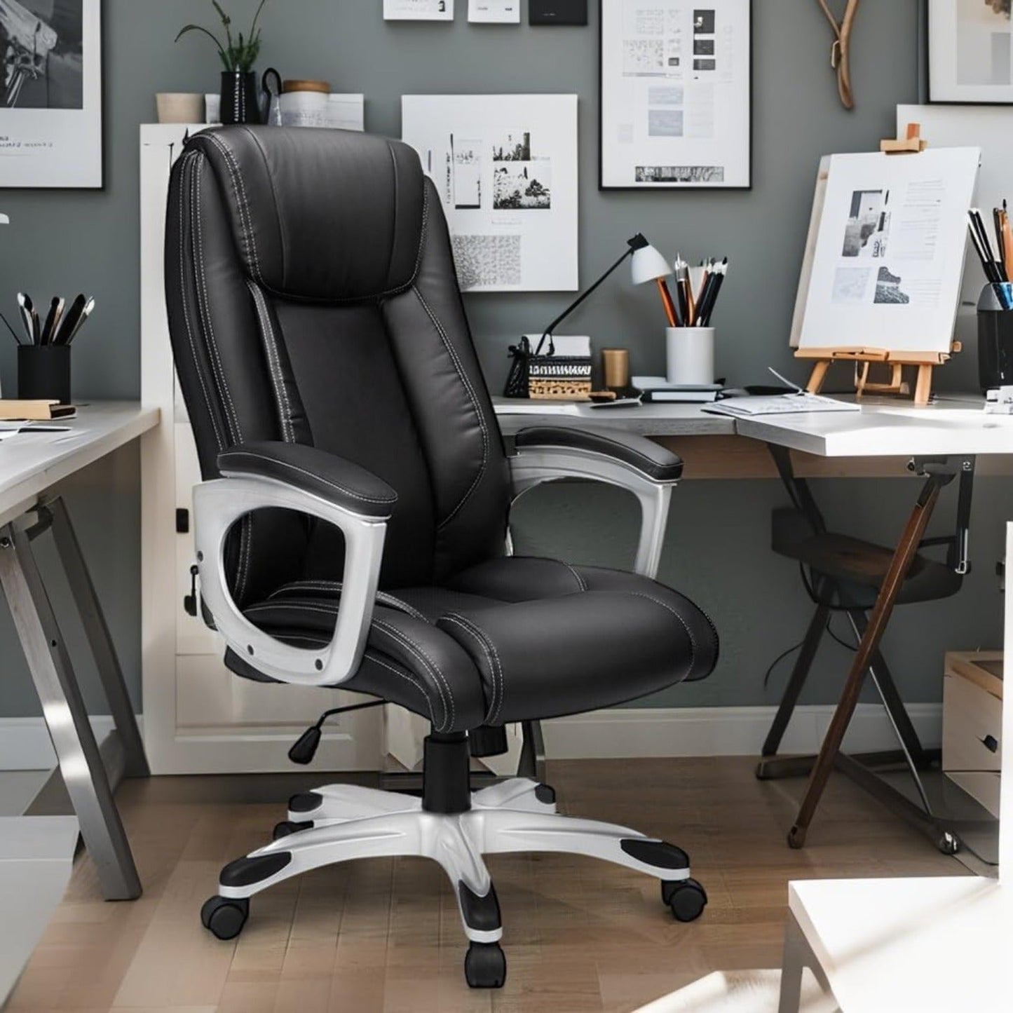 YODOLLA Leather Office Chair Ergonomic with High Back