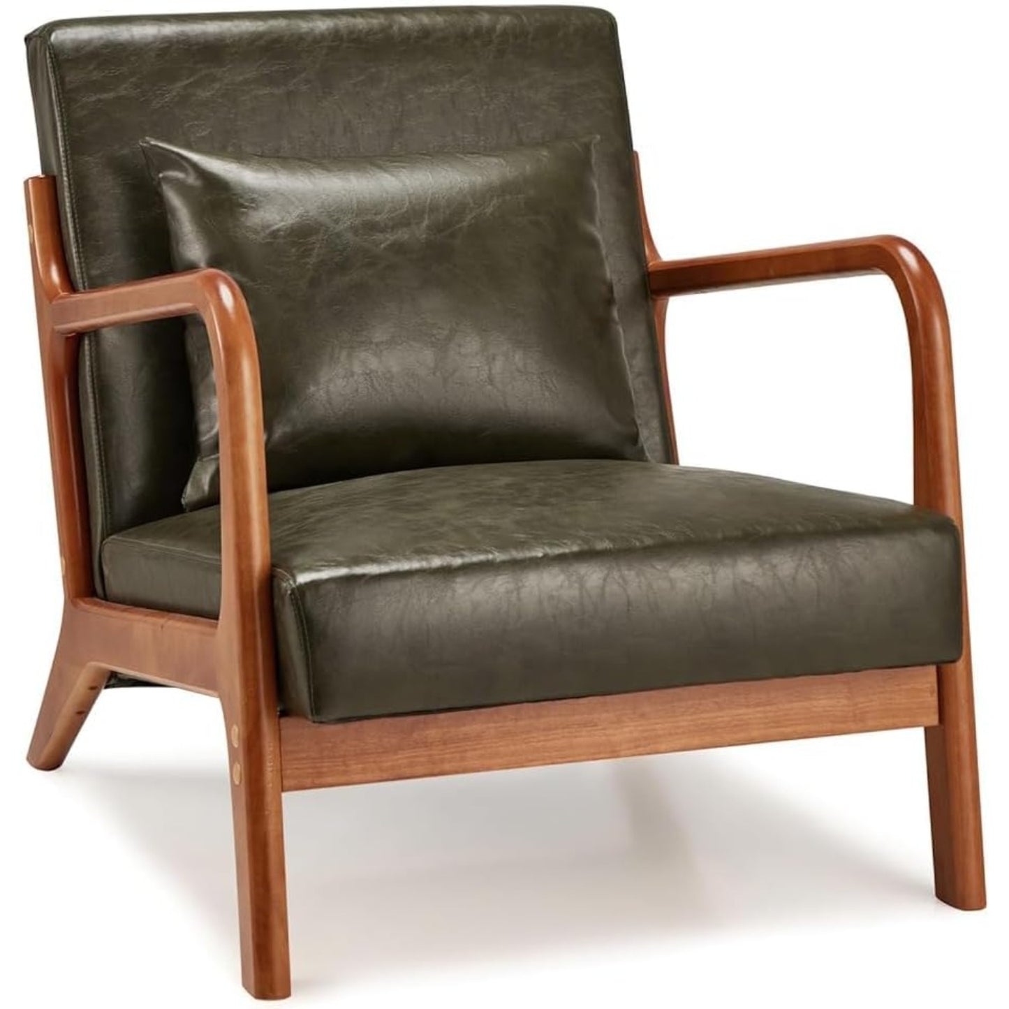 YODOLLA Mid-century Armchair, Tub Chair with Wood Frame