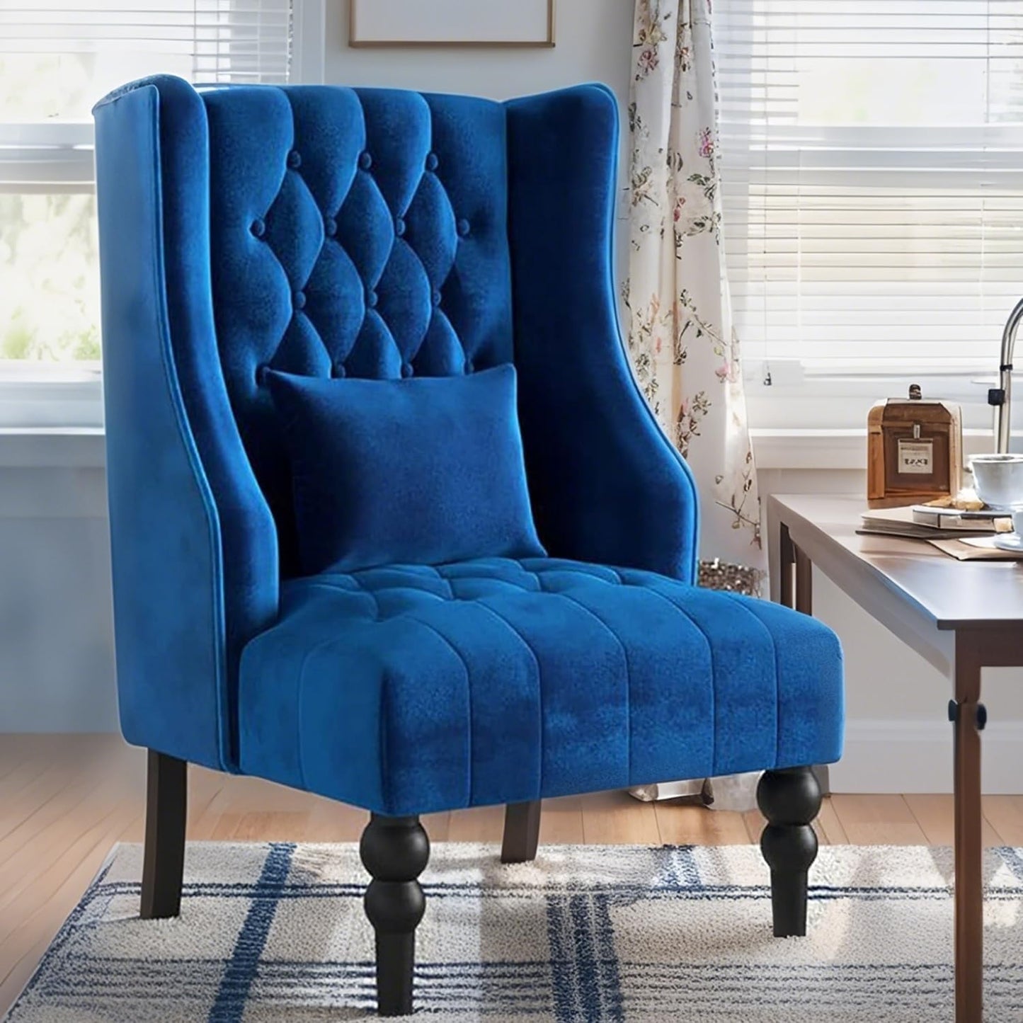 YODOLLA Wingback Armchair, Classic Accent Tub Club Chair