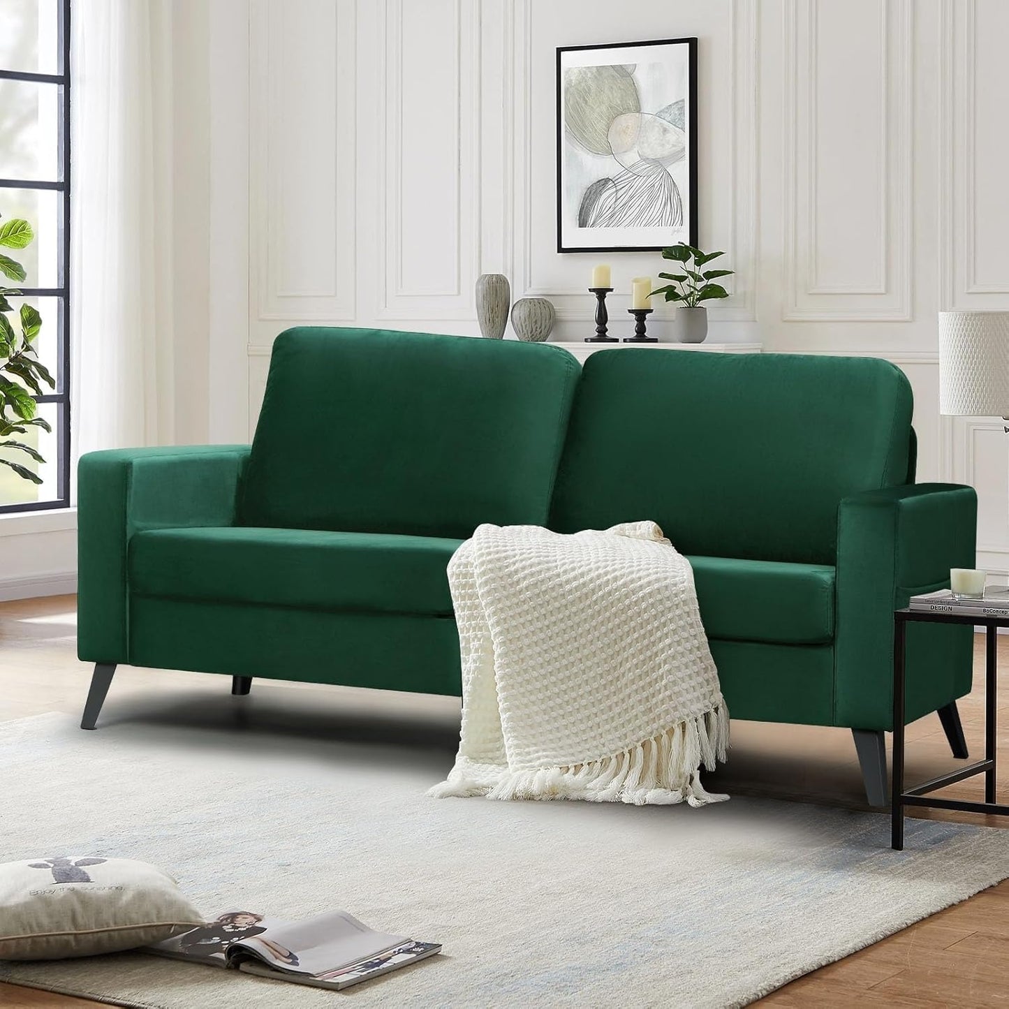 YODOLLA 200cm Sofa Couch, Large 2-3 Seater Modern Sofa
