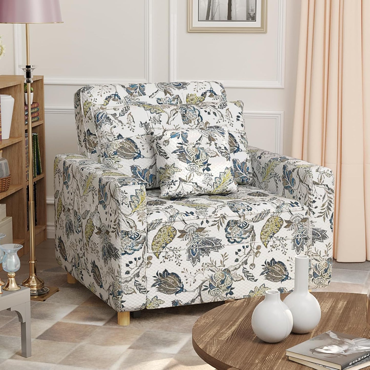 YODOLLA 175cm Single Sofa Bed Chair,3-in-1 Sleeper Armchair Convertible