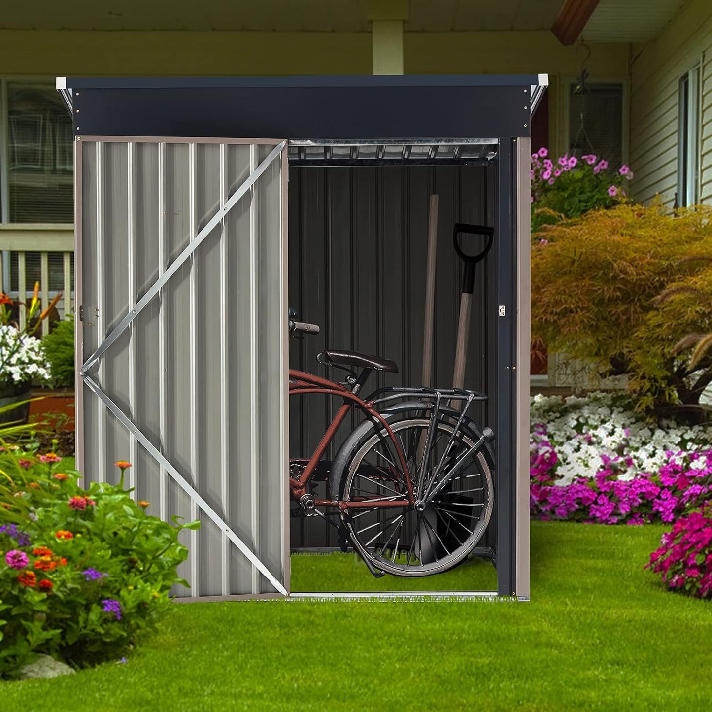 YODOLLA Metal Shed,Garden Sheds and Outdoor Storage