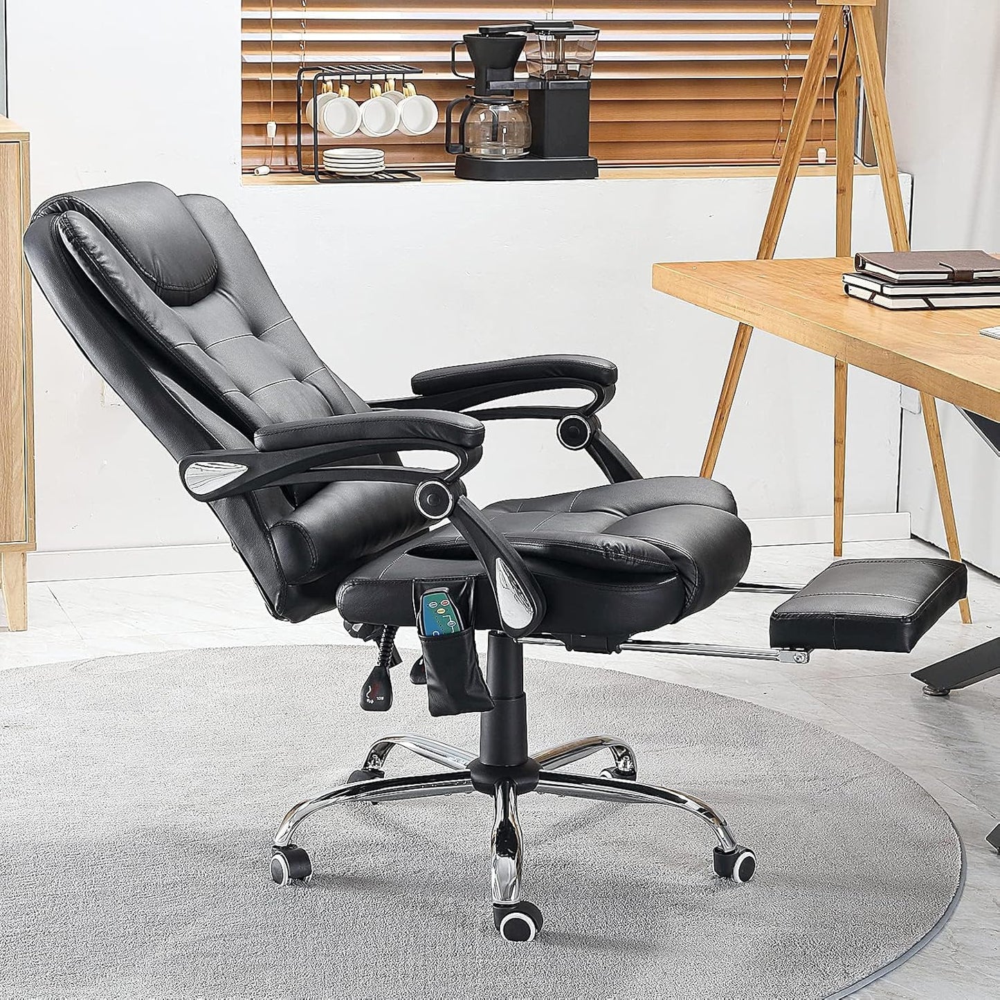 YODOLLA Office Chair with Footrest, Desk Chairs For Home With Back Support