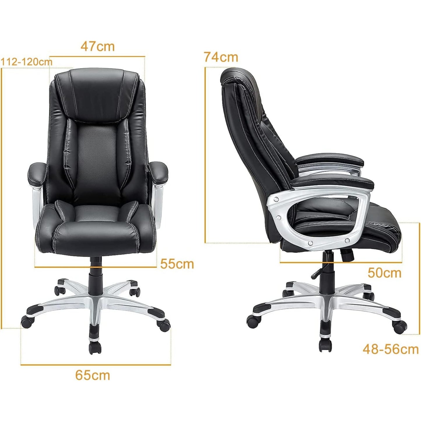 YODOLLA Leather Office Chair Ergonomic with High Back