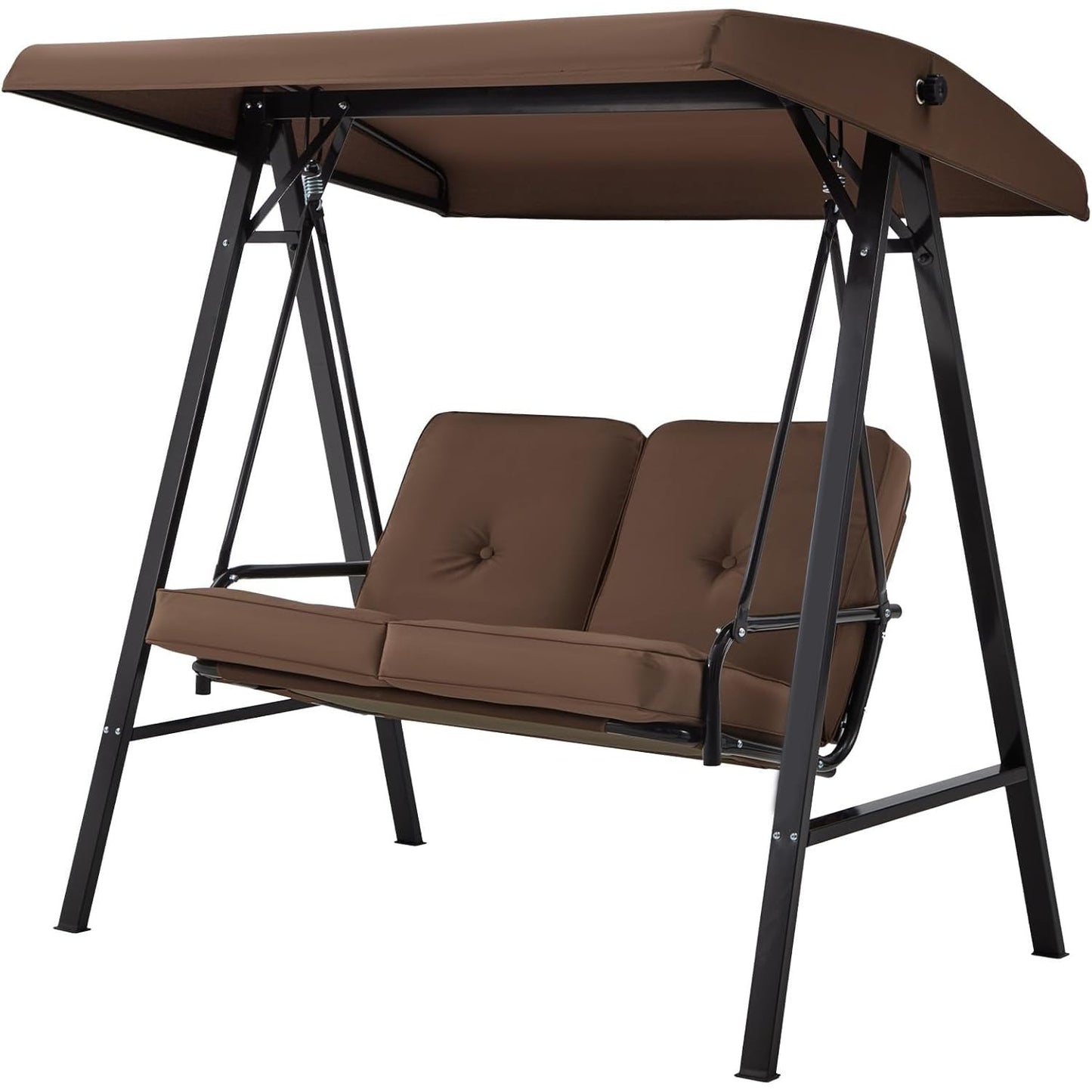 YODOLLA Garden Swing Chair, Swing Chairs Thick Padded Seat with Adjustable Tilting Canopy