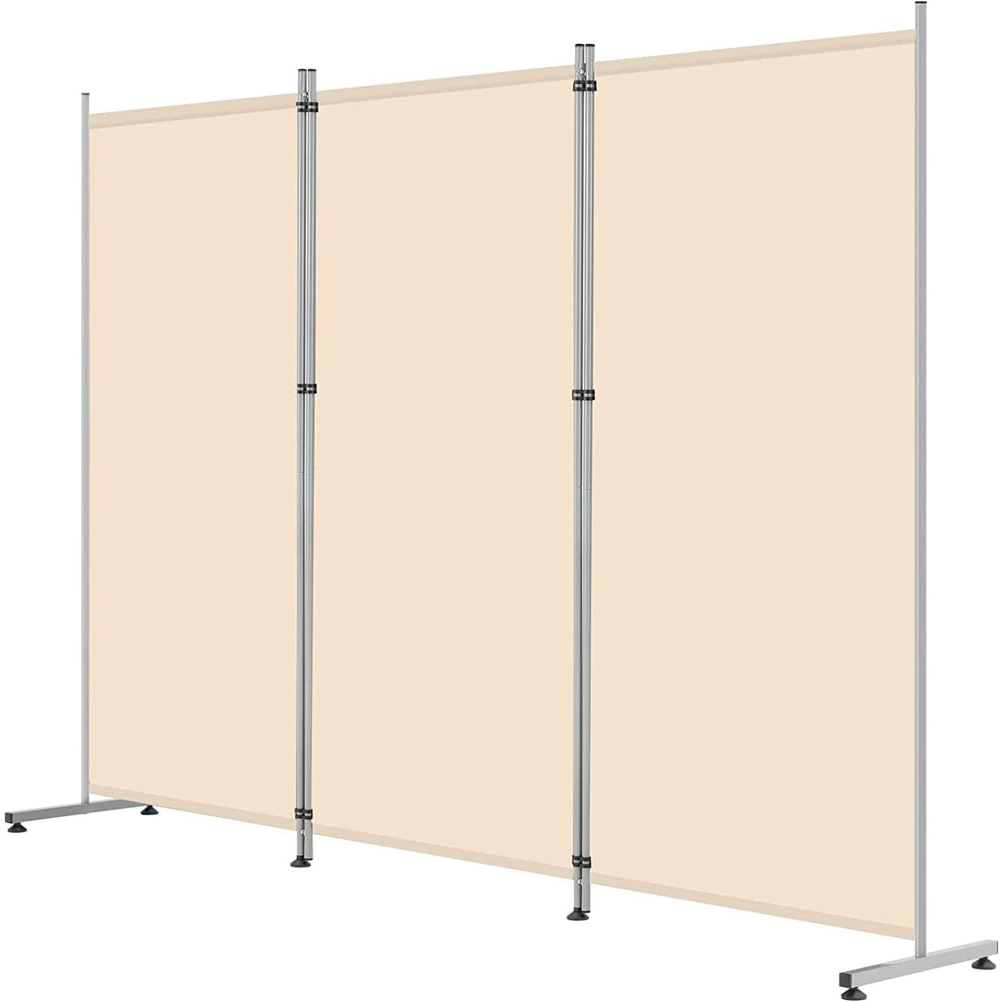 YODOLLA 260CM 3-Panel Room Divider, Wall Divider Movable Partition