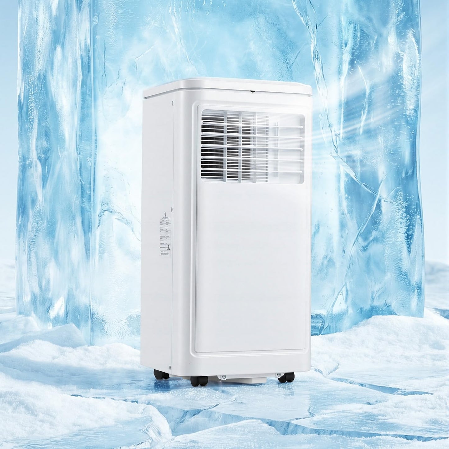 YODOLLA 9000 BTU Portable Air Conditioner, 4-in-1 Mobile Air Conditioning Unit