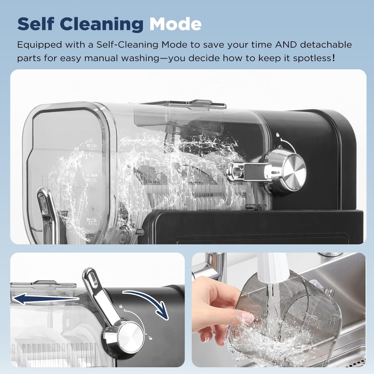 YODOLLA 2.6L Slush Machine Frozen Drink Maker for Slushies, Cocktails & Milkshakes