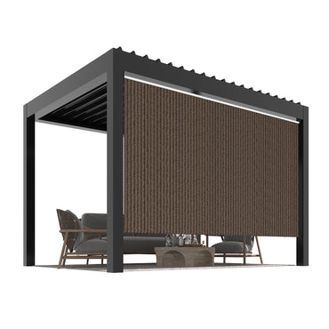 YODOLLA 14'(W) x10'(H) Roller Shade Sun Shade Cover Canopy with 99% UV Protection