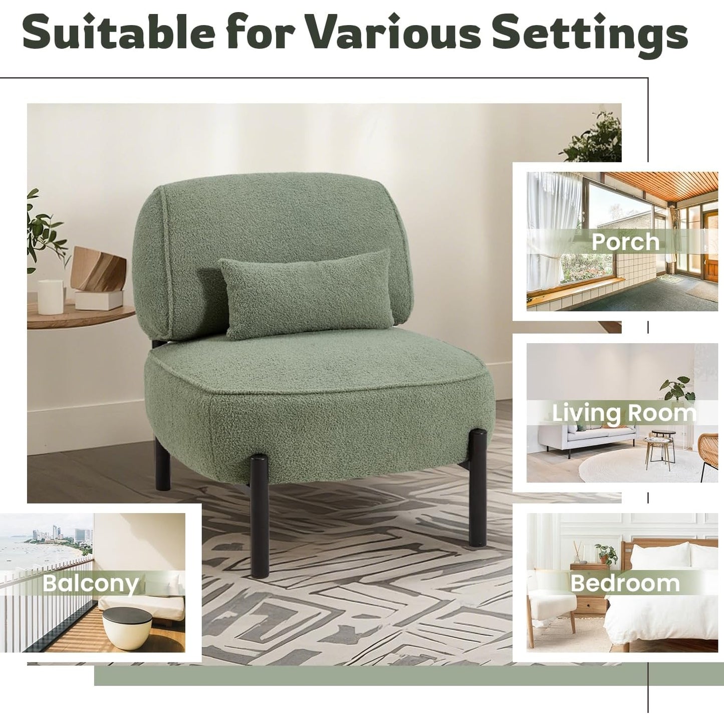 YODOLLA Mid Century Modern Accent Chair