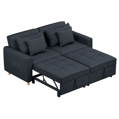 YODOLLA Sofa Bed Sleeper Pull Out Convertible, 2-Seater 3-in-1 Sofa Couch Beds