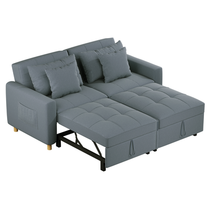 YODOLLA Sofa Bed Sleeper Pull Out Convertible, 2-Seater 3-in-1 Sofa Couch Beds