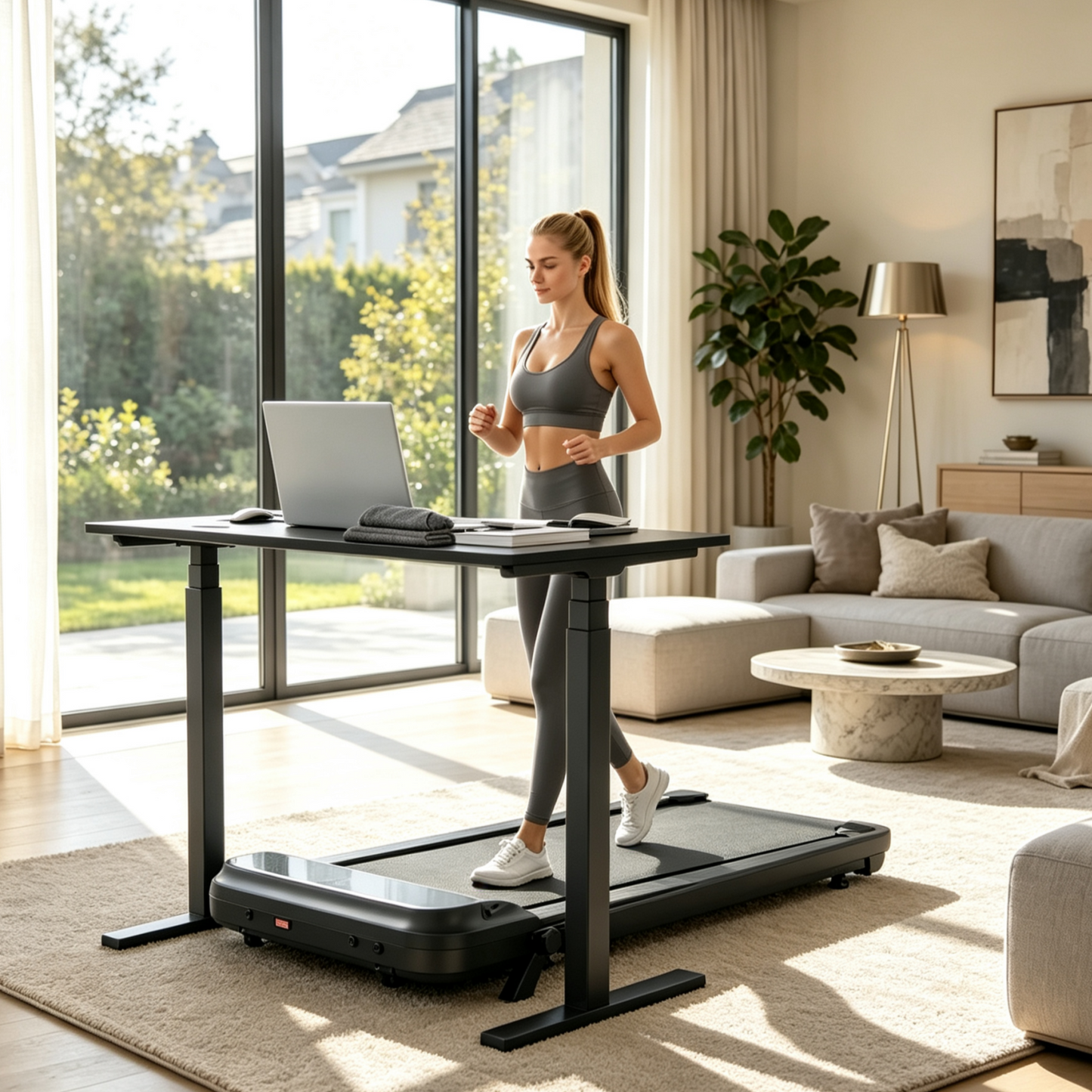 YODOLLA Under Desk Treadmill,Portable Flat Walking Pad