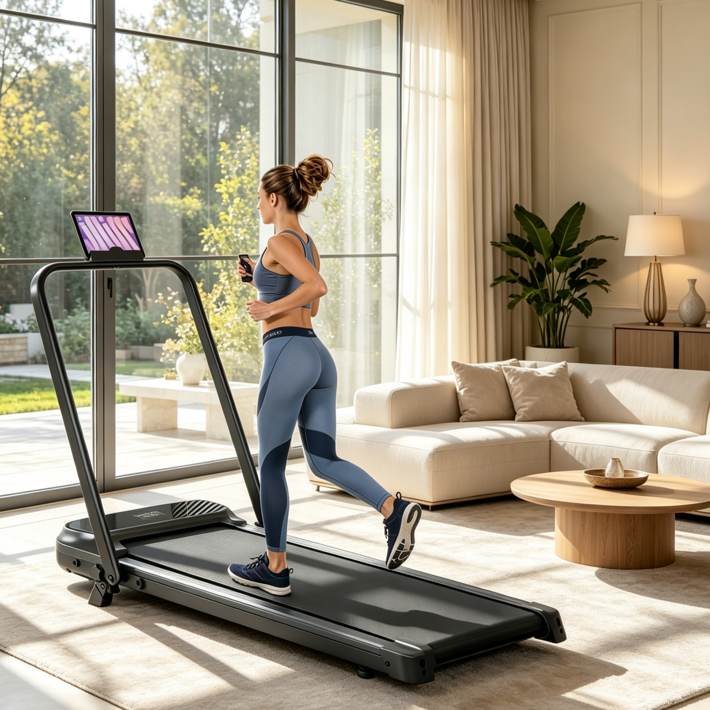 YODOLLA Walking Pad Foldable Treadmill with 8% Incline for Home & Office