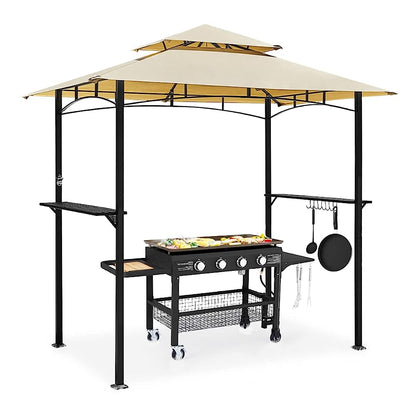 YODOLLA 2.5m Double-Tier BBQ Gazebo Grill Canopy