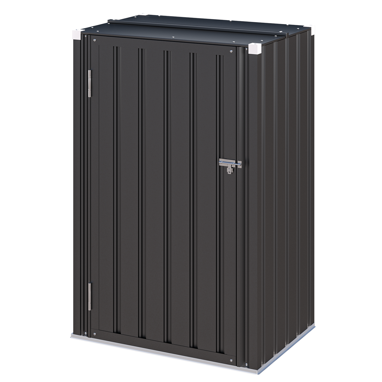 YODOLLA 144 x 76 x 55 cm Garden Cabinet with Adjustable Shelves & Double Doors