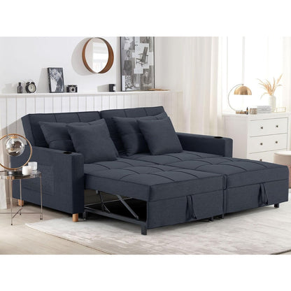 YODOLLA Sofa Bed Sleeper Pull Out Convertible, 2-Seater 3-in-1 Sofa Couch Beds