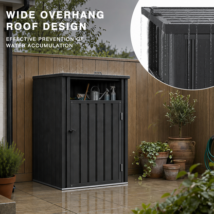 YODOLLA Wheelie Bin Storage Shed Lockable Weatherproof Outdoor Bin Store
