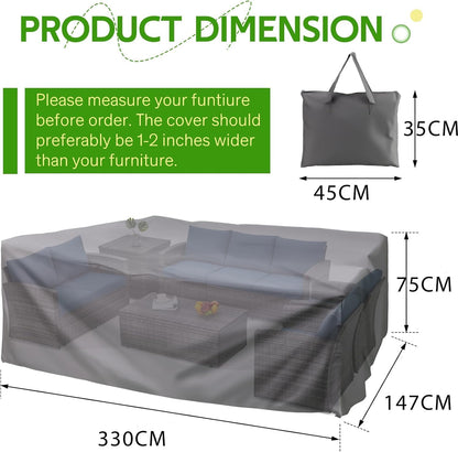 YODOLLA Outdoor Furniture Set Cover Sectional Sofa Set Covers
