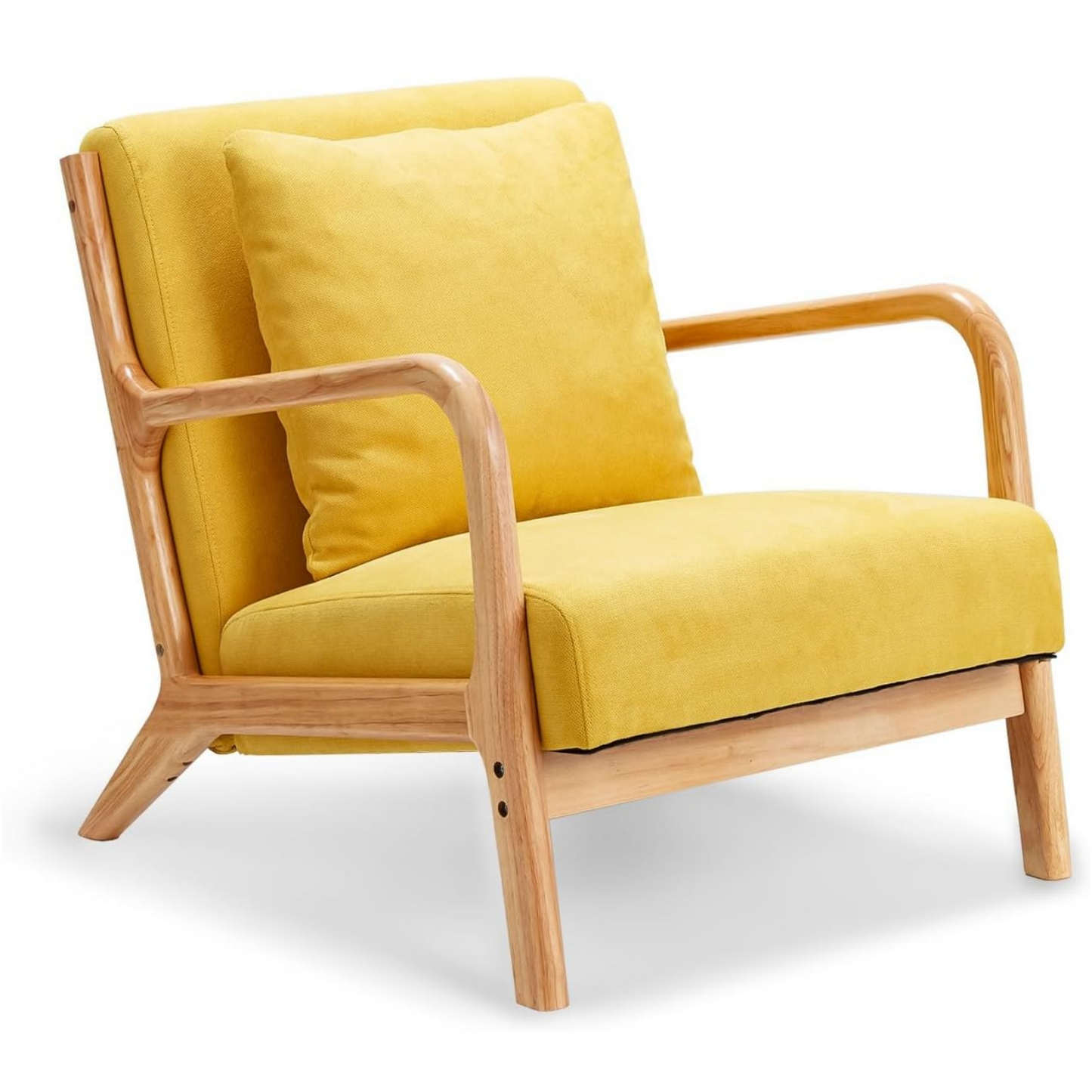YODOLLA Mid-century Armchair, Tub Chair with Wood Frame