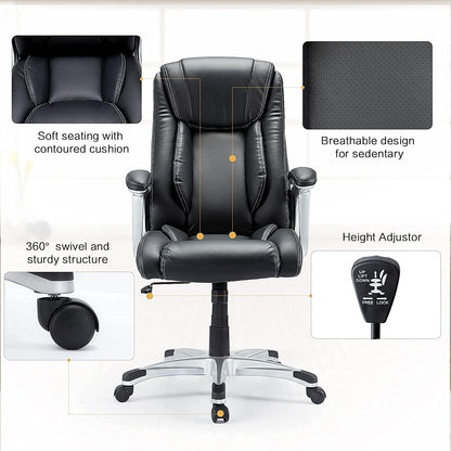 YODOLLA Leather Office Chair Ergonomic with High Back
