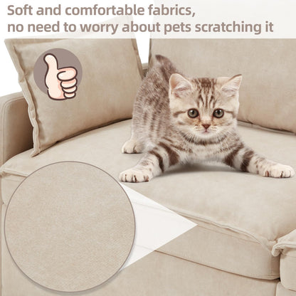 YODOLLA 4 in 1 Sofa Bed Queen, 72" Pull Out Couch Sleeper Sofa Bed