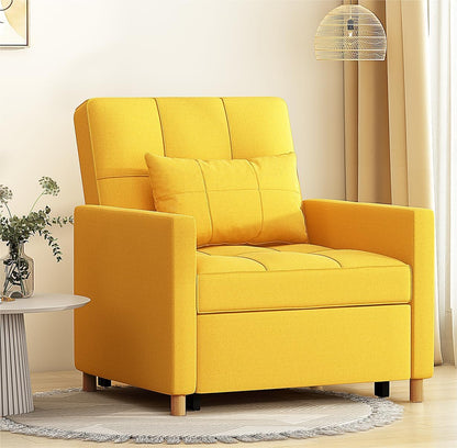 YODOLLA 175cm Single Sofa Bed Chair,3-in-1 Sleeper Armchair Convertible