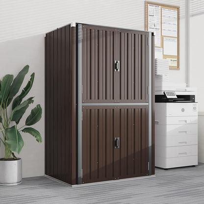 YODOLLA Outdoor Tall Storage Garden Cabinet Shed with Adjustable Shelves