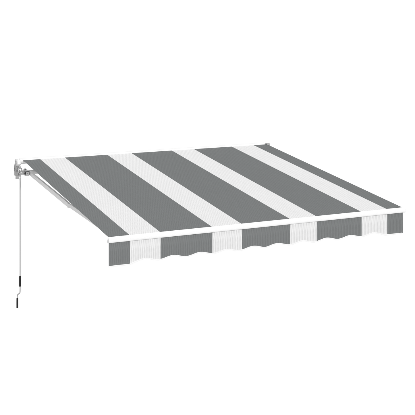 YODOLLA 250×198cm Manual Retractable Awning Sun Shade