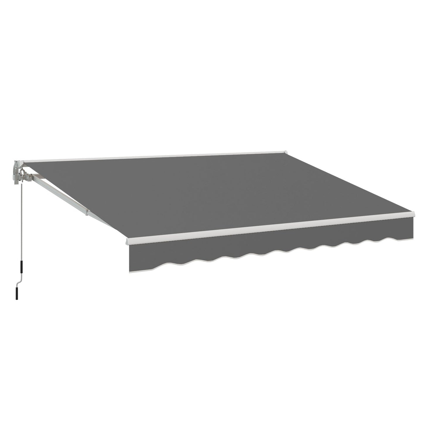 YODOLLA 250×198cm Manual Retractable Awning Sun Shade