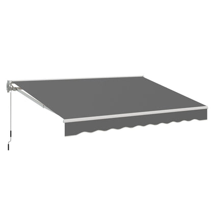 YODOLLA 250×198cm Manual Retractable Awning Sun Shade
