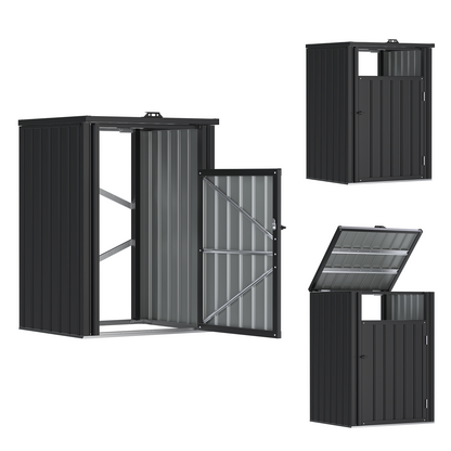 YODOLLA Wheelie Bin Storage Shed Lockable Weatherproof Outdoor Bin Store