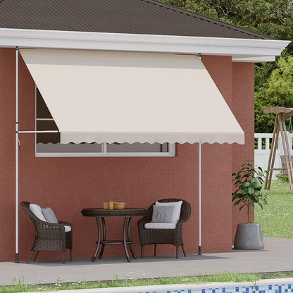 YODOLLA DIY Free Standing Awning, Garden Awnings with Hand Crank