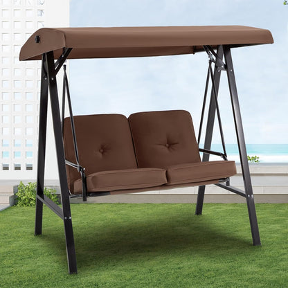YODOLLA Garden Swing Chair, Swing Chairs Thick Padded Seat with Adjustable Tilting Canopy