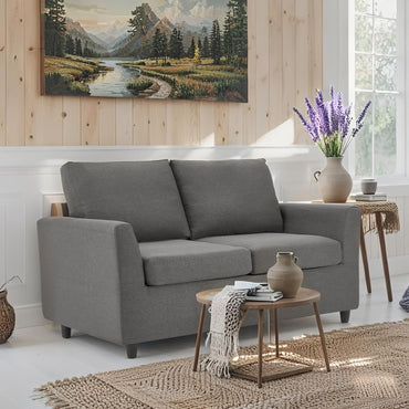 YODOLLA 2 Seater Sofa with Removable Sofa Covers, Morden Love Seat Comfy Couch