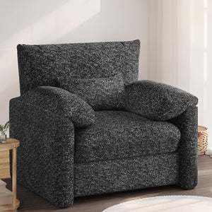 YODOLLA Armchair Sofa, Large Single Sofa Padded Seat with Lumbar Pillow