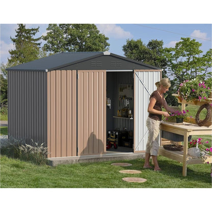 YODOLLA 6x8ft Outdoor Storage Shed