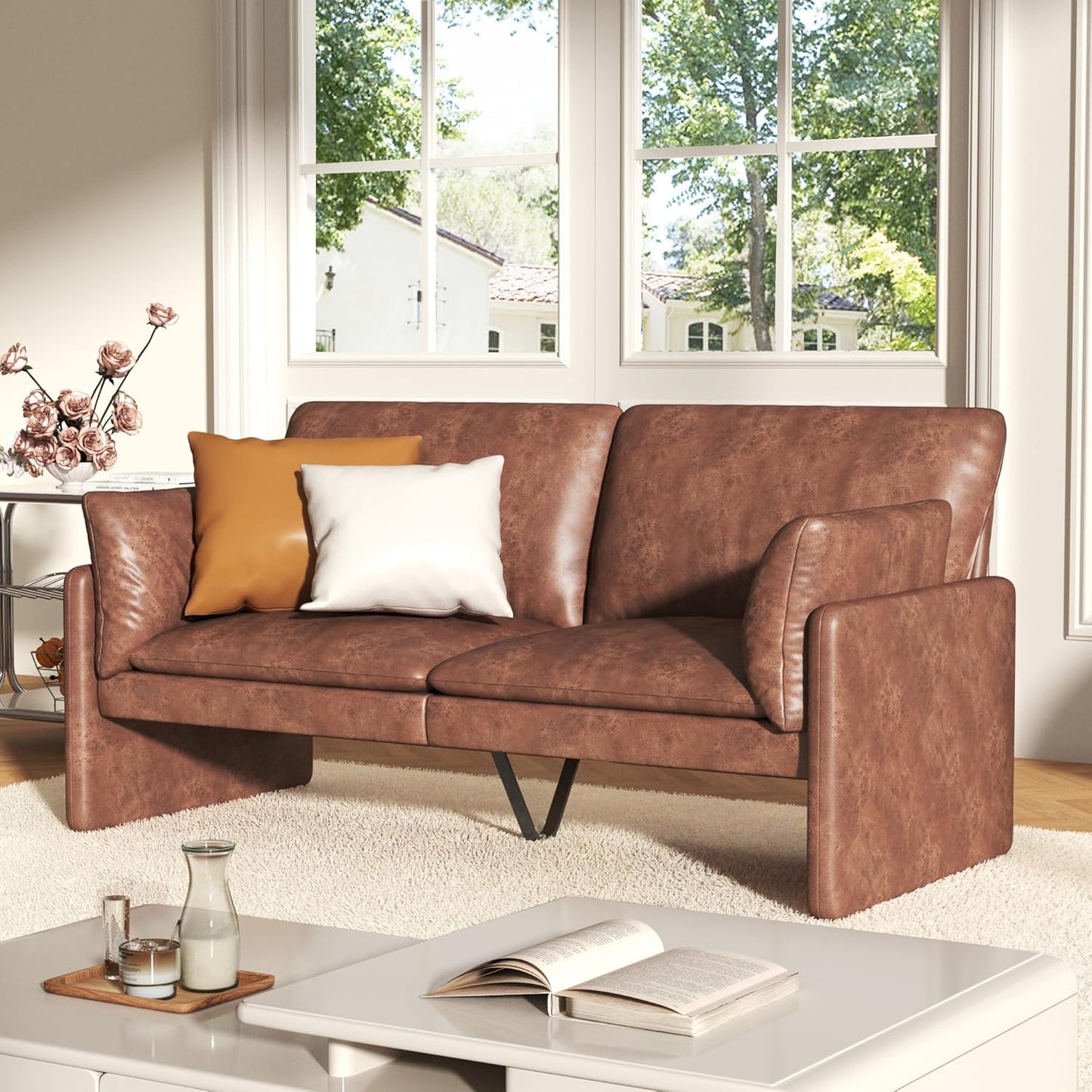 YODOLLA 172cm Sofa Couch, 2-3 Seater Modern Couch with Thicken Cushions