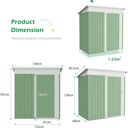 YODOLLA Metal Shed,Garden Sheds and Outdoor Storage