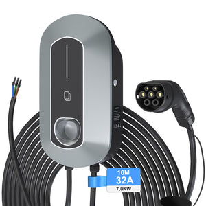 YODOLLA 7kW Wall Mount EV Charger 32A Single Phase Mode 3 Type 2 Tethered Cable