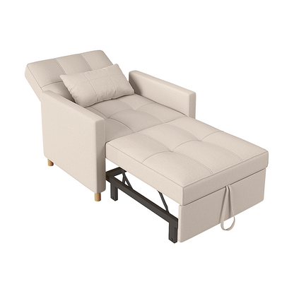 YODOLLA 175cm Single Sofa Bed Chair,3-in-1 Sleeper Armchair Convertible