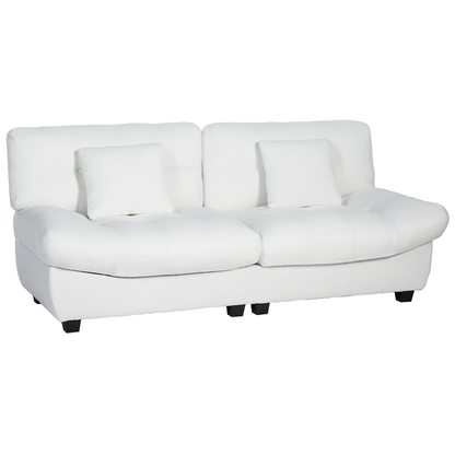 YODOLLA Armless 3-4 Seater Sofa 190cm, Thick Cushion Sofa
