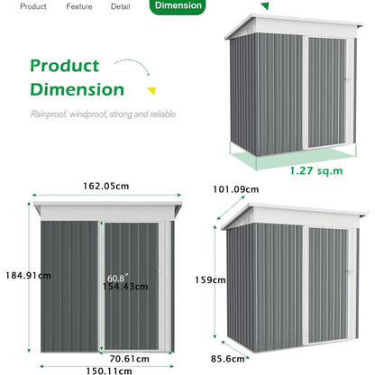 YODOLLA Metal Shed,Garden Sheds and Outdoor Storage