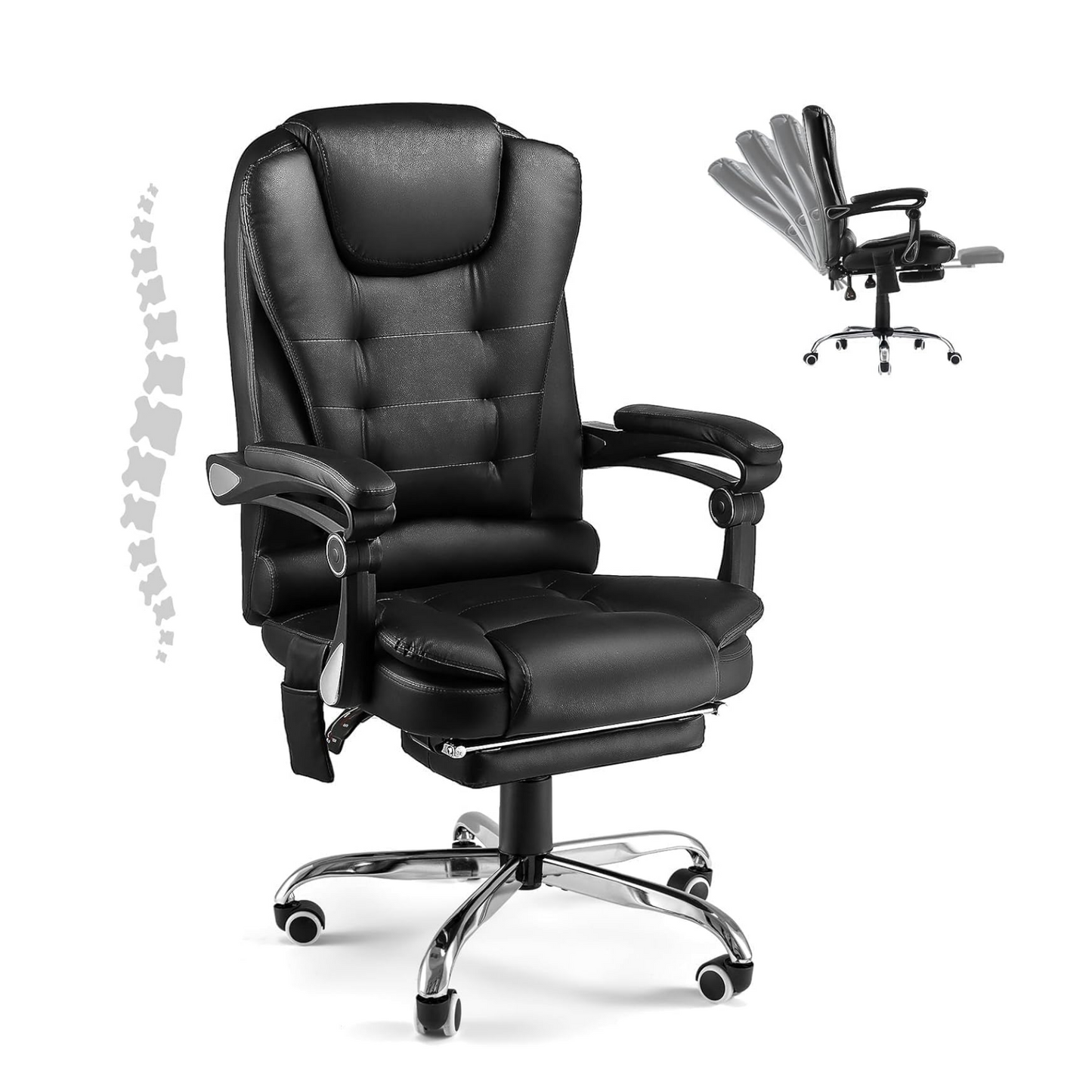 YODOLLA Office Chair with Footrest Desk Chairs For Home With Back Support