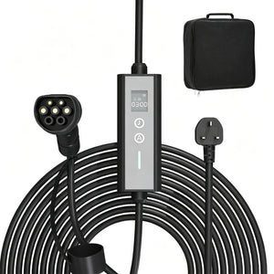YODOLLA EV Charger, Type 2 to 3 Pin Plug Portable Mode 2, 6/8/10/13A Adjustable
