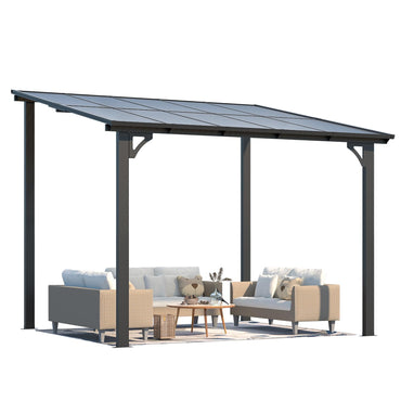 YODOLLA 3x3m Aluminium Lean-to Gazebo