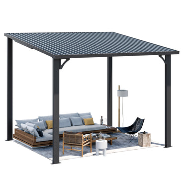 YODOLLA 2.4x3m Aluminium Lean-to Gazebo