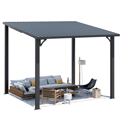 YODOLLA 2.4x3m Aluminium Lean-to Gazebo