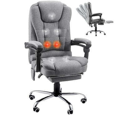 YODOLLA Office Chair with Footrest & Massage Function, Desk Chairs